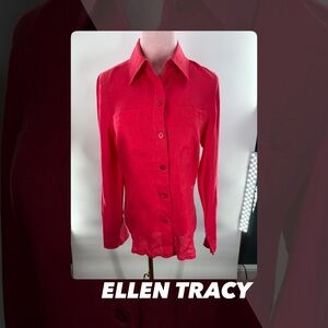 EUC Ellen Tracy Linen Shirt